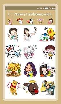 Stickers For Whatsapp & Facebook screenshot 5