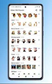 Stikers WhatsApp Populer screenshot 1