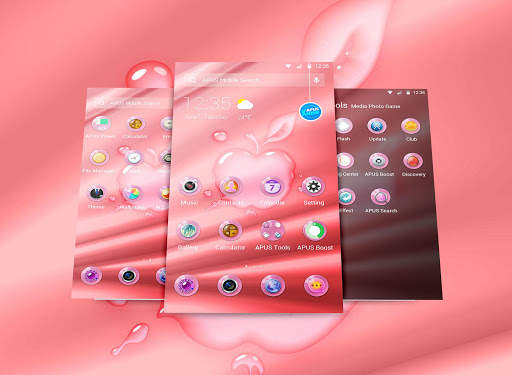 Pink Phone -- APUS Launcher Free Theme screenshot 2