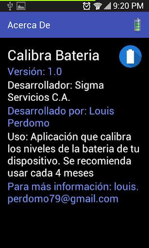 Calibra Baterías screenshot 2