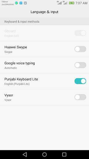Punjabi Keyboard Lite screenshot 2