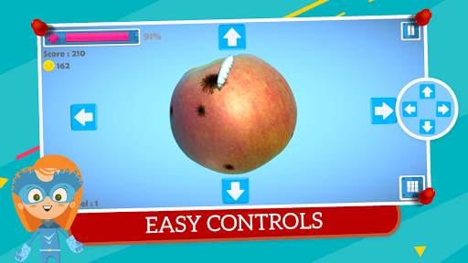 Apple Guard: Worm Attack Protect Games screenshot 3