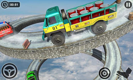 Cargo Truck Driver Games: Impossible Driving Track screenshot 2