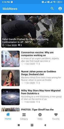 MobNews App - Get Breaking News Headlines screenshot 2