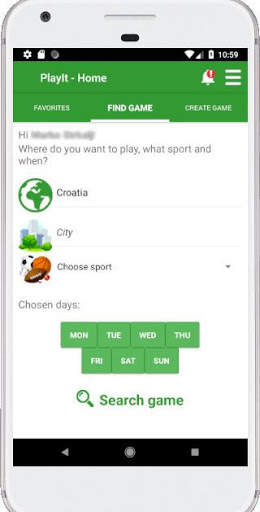 PlayIt - Sport Event Management 3 تصوير الشاشة