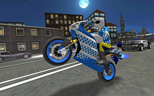 City Police MotorBike 3D Driving Simulator screenshot 2
