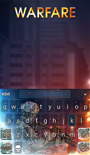Warfare Animated Keyboard   Live Wallpaper screenshot 2