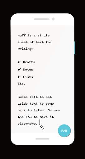 ruff: writing app for ⚡ notes, lists & drafts 6 تصوير الشاشة