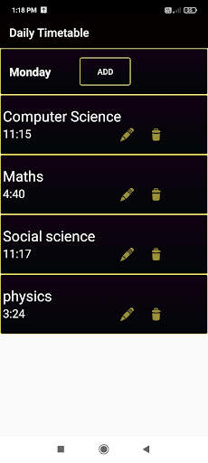 Daily Timetable screenshot 5