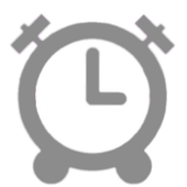 Alarm Clock WHEEL LIST am pm icon