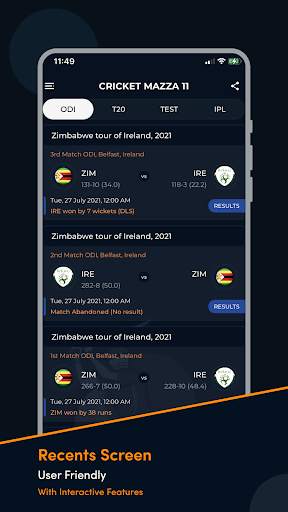 Cricket Mazza 11 Live Line screenshot 5
