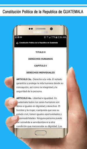 Constitucion Politica de Guatemala screenshot 2