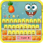 Cute Yellow Sponge Cartoon Keyboard 10001002