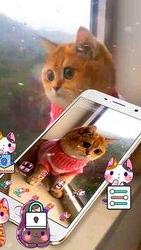 3D Cute Cat Live Launcher Theme🐱 screenshot 3
