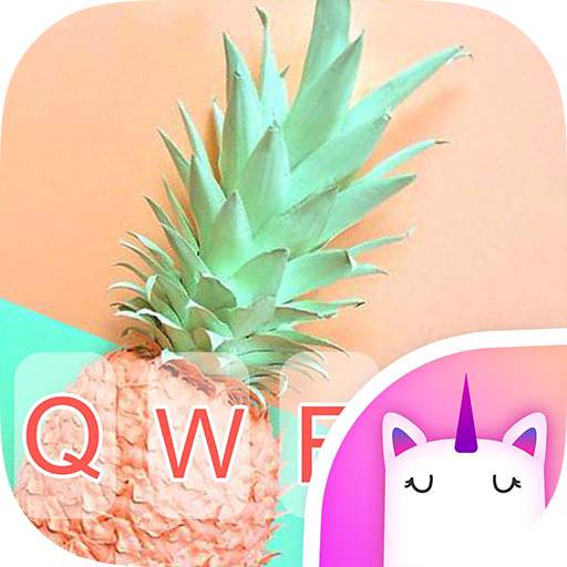 Summer Fruit Pineapple Keyboard Theme for Girls 1.0