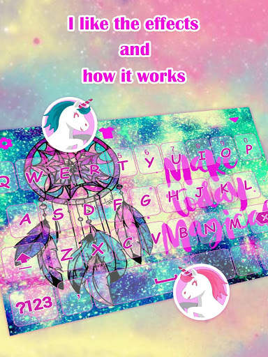 Magic Dreamcatcher Keyboard Theme for Girls screenshot 3
