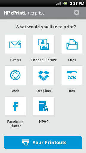 HP ePrint Enterprise (service) screenshot 5