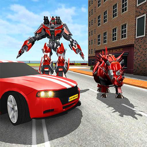 Futuristic Car Robot Transformer Rhino Robot Games 1.0