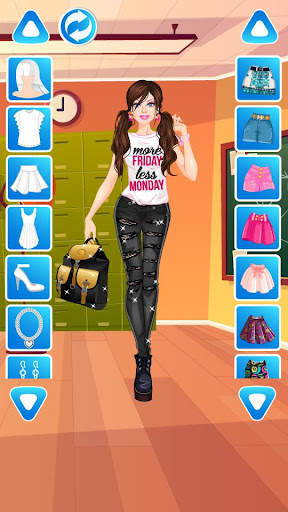 College Student Fashion Dress Up Game for girls screenshot 3