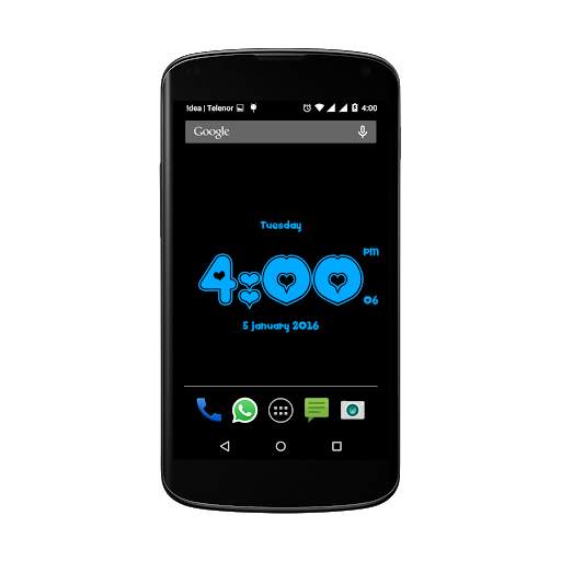 Love clock live wallpaper screenshot 1