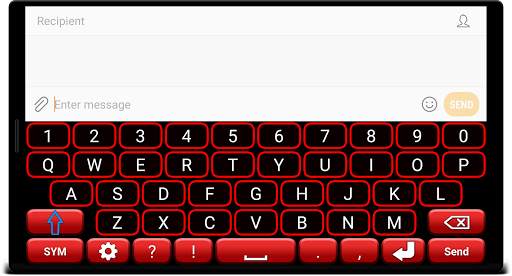 Red Neon Keyboard स्क्रीनशॉट 5