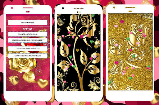 Gold Rose Live Wallpaper screenshot 7