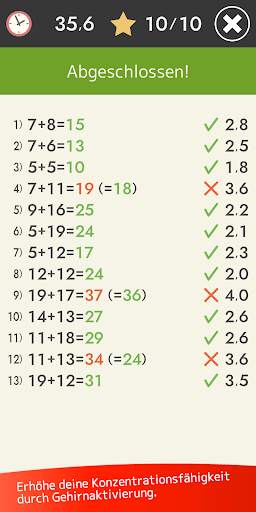 Kopfrechnen (Mathematik) screenshot 6