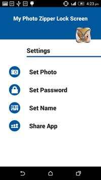 My Photo Zipper Lock Screen screenshot 2