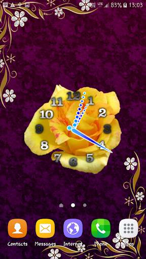 Rose Flower Clock screenshot 7