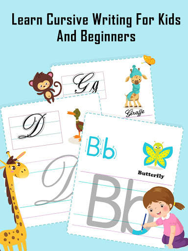 Kids Cursive Writing - Learn Cursive Handwriting screenshot 3