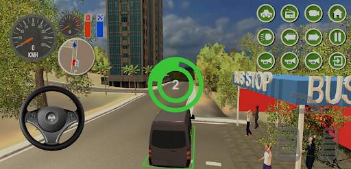Minibus Simulator - White Bus screenshot 4