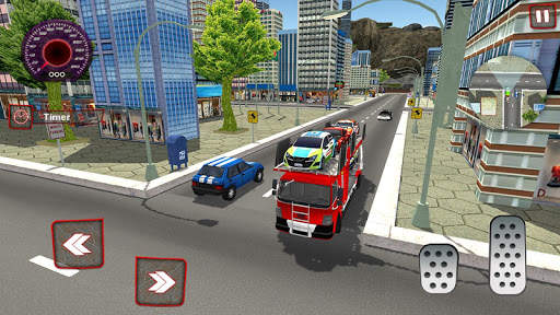 Real Car Transporter Truck Parking Game screenshot 2