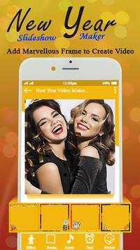 New Year Photo Slideshow Maker with Song Editor screenshot 2