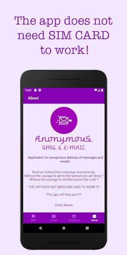 Anonymous SMS & E-mail screenshot 3