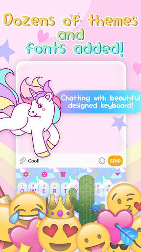 Cuteness Unicorn Keyboard Themes for Girls screenshot 2