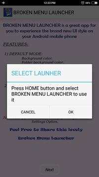Broken Menu Launcher screenshot 2