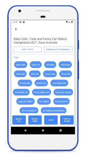 UTag - Find tags for video SEO screenshot 3