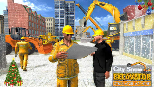 City Snow Excavator Simulator Machine screenshot 11