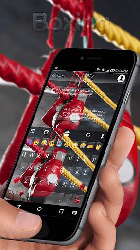 Fist Fight Emoji Keyboard Skin screenshot 1