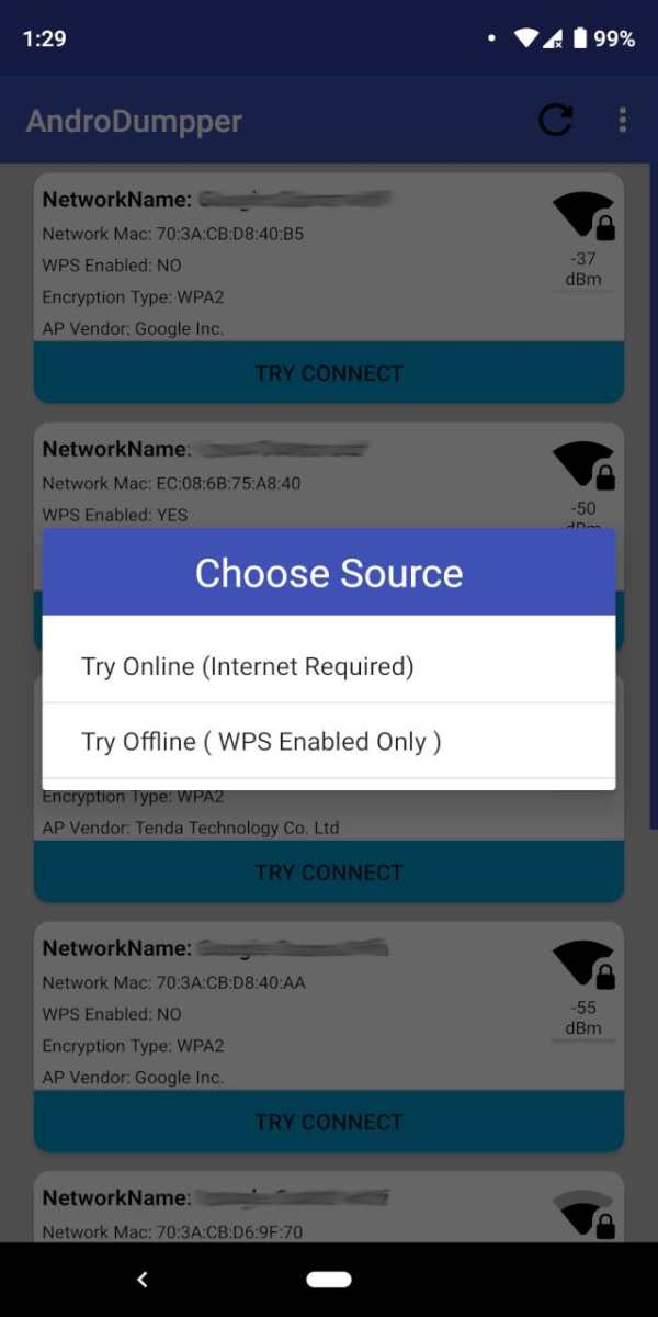 AndroDumpper Wifi ( WPS Connect ) screenshot 2