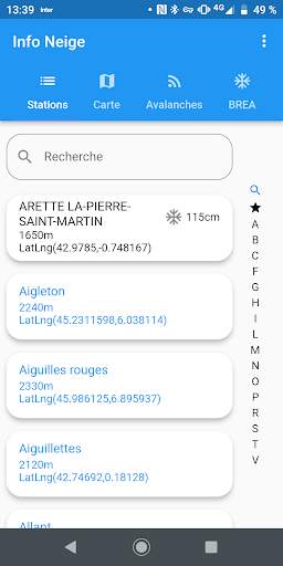 Info Neige screenshot 1