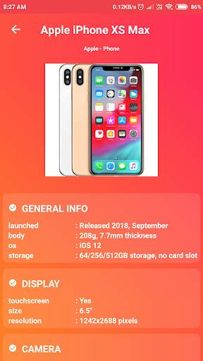 Gadget Guru Mobile specifications app screenshot 6