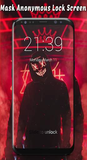 Mask Anonymous Lock Screen & Wallpapers 1 تصوير الشاشة