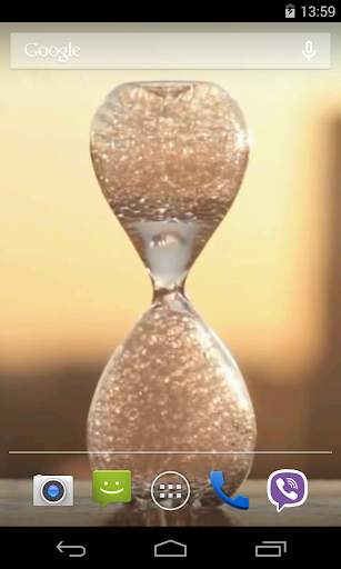 Water clock Video LWP screenshot 3