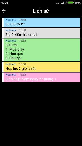 Ghi chú nhanh trên thông báo screenshot 4