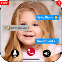 fake call and chat live diana logo