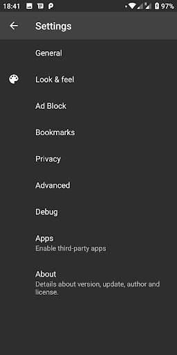 Fulguris Web Browser screenshot 7