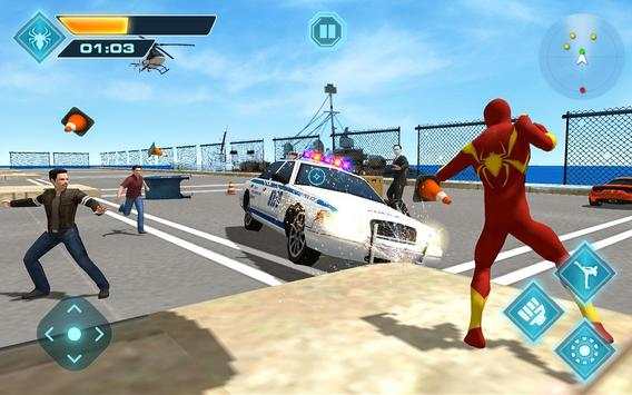 Flying Iron Spider Hero Adventure screenshot 2