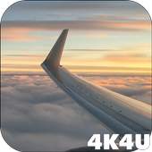 4K View from Airplane Video Live Wallpaper 1.1