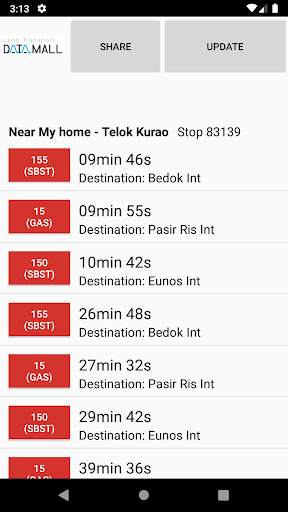 Singapore Bus Arrival screenshot 5